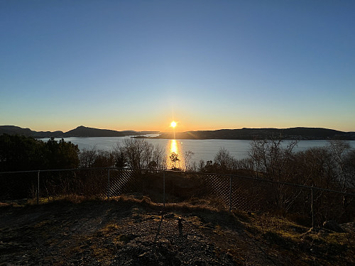Solnedgang fra Hellen festning
