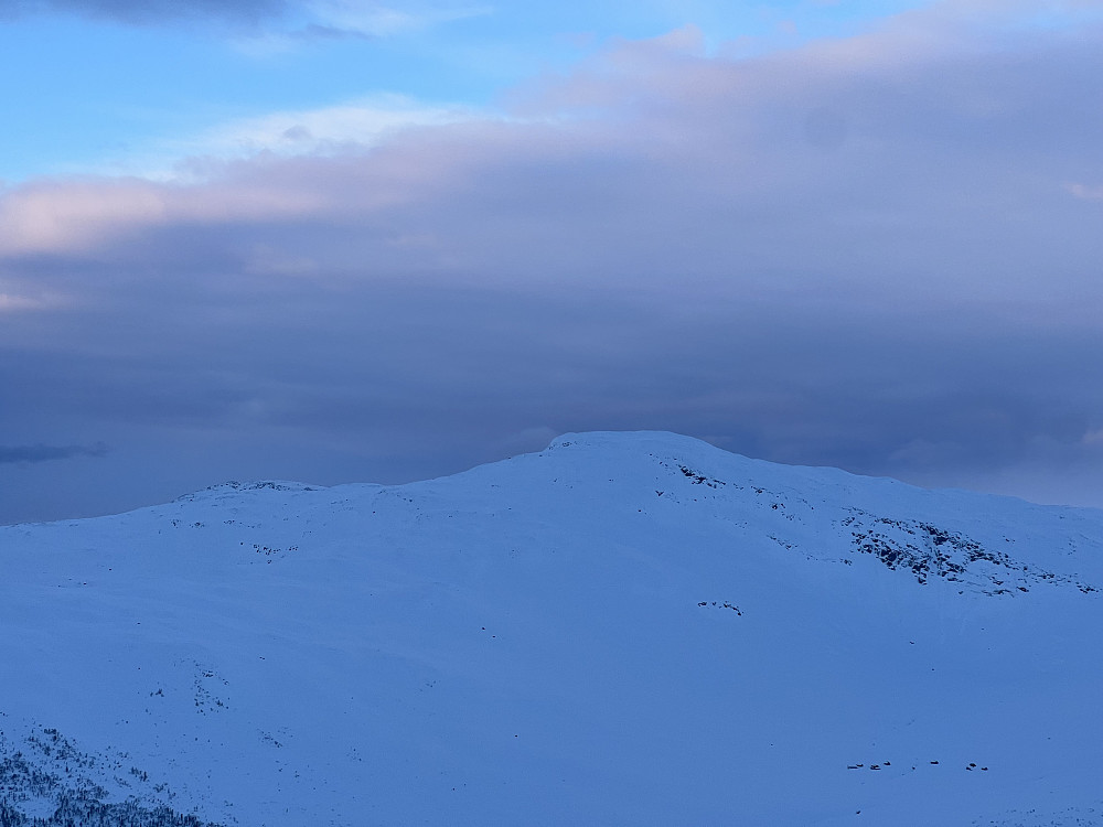 Utsikt mot Valafjellet fra Tverrfjellet