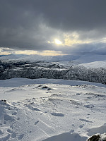 Fint lys fra toppen av Svolefjellet
