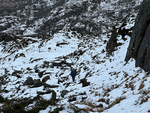Stamping i våt snø