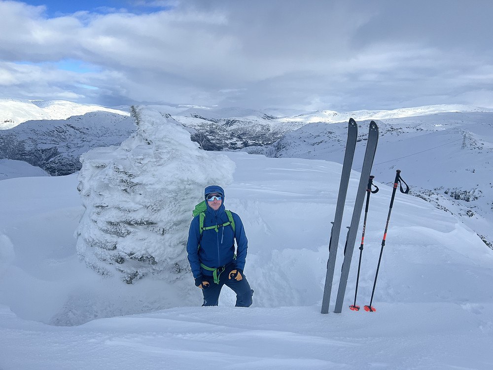 Harald på toppen av Blåfjellet