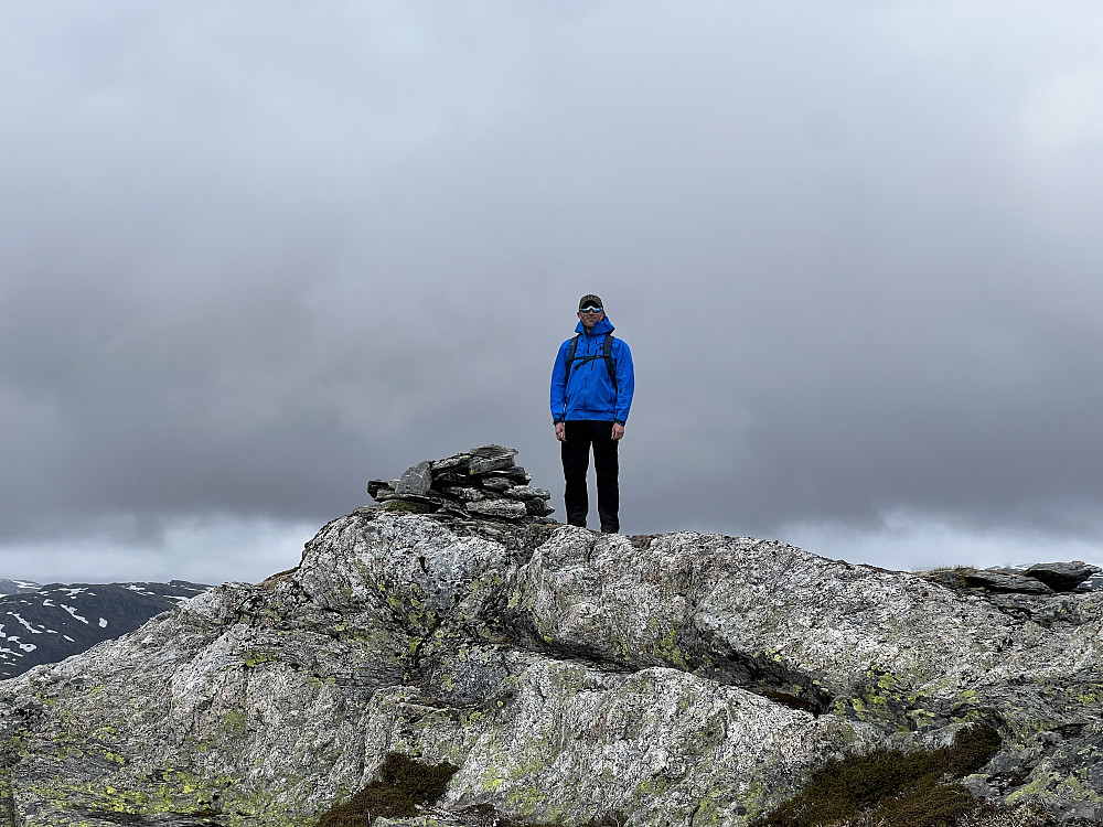 Harald på toppen av Blånipa