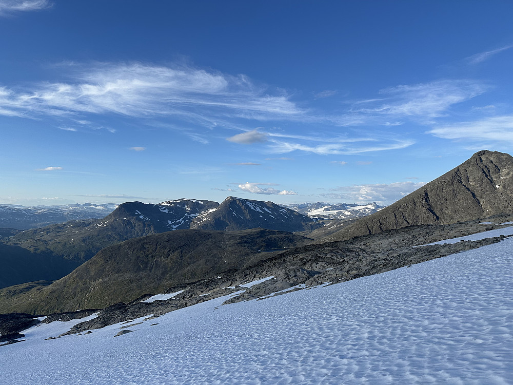 Strøkende snøfelt