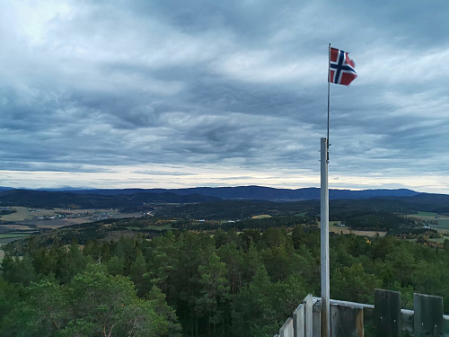 Bra utsikt fra toppen av tårnet.