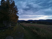 Start og stopp ved gården på Nordre Kjølen.