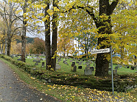Parkering og start ved Skatval kirke.