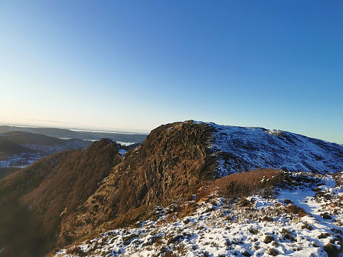 Tilbakeblikk mot Stangelifjellet, 418 moh.