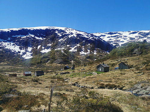 Ankommer stølene i Vierdal.