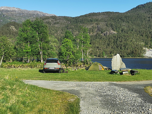 Finfin teltplass ved Rullestadvatnet,