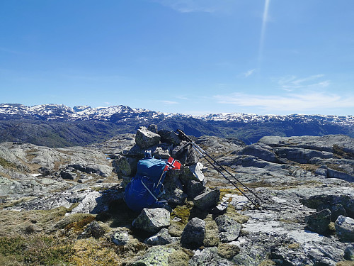 Toppen av Endafjellet, 842 moh.