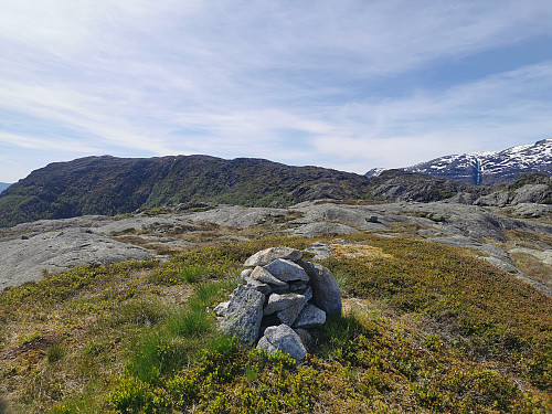 Ankommet Fjæratoppen, 713 moh.