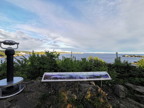Toppen av Hobdeheia, 55 moh.