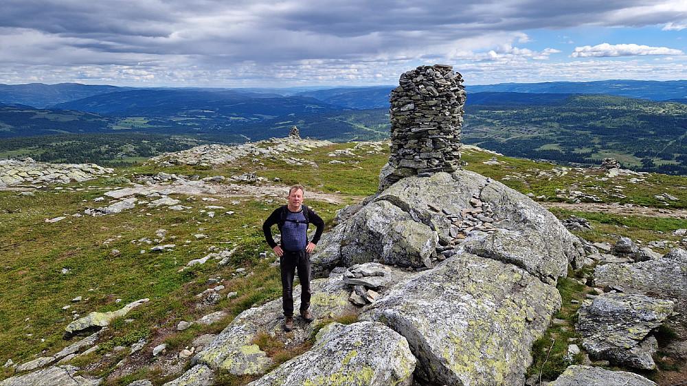 Utsikt mot Lillehammer fra toppen