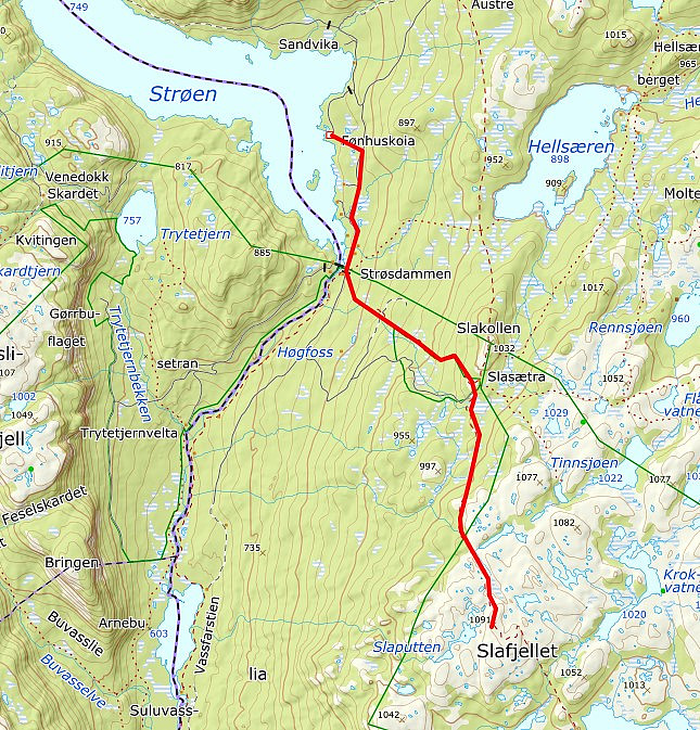 Omtrentlig rute