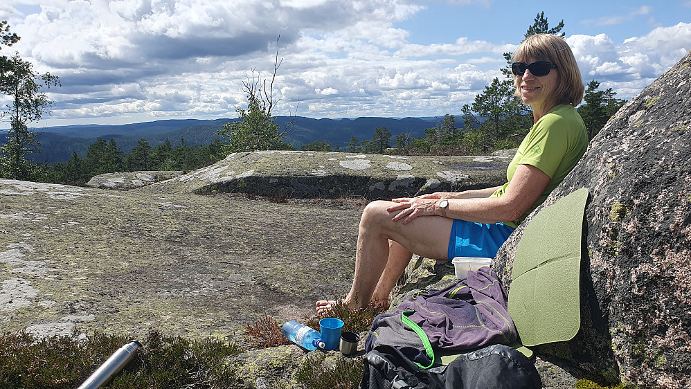 Fint rastested vest for toppen