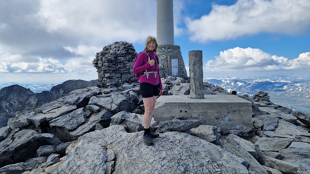 På toppen