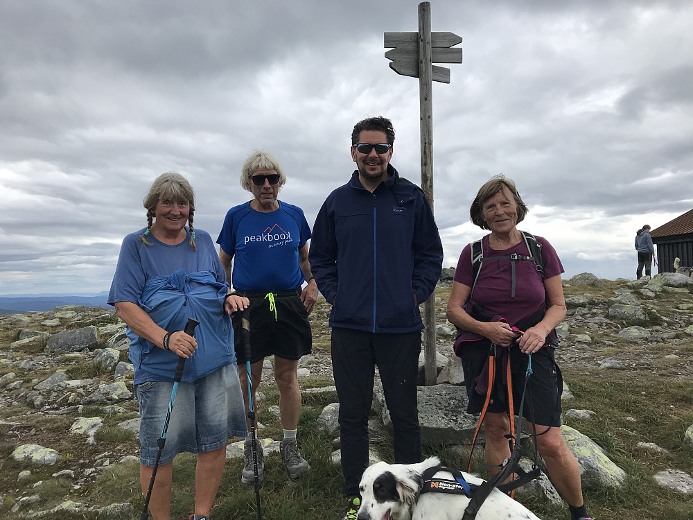 Sigrid, Per Ole, Pål og meg på Nevelfjell