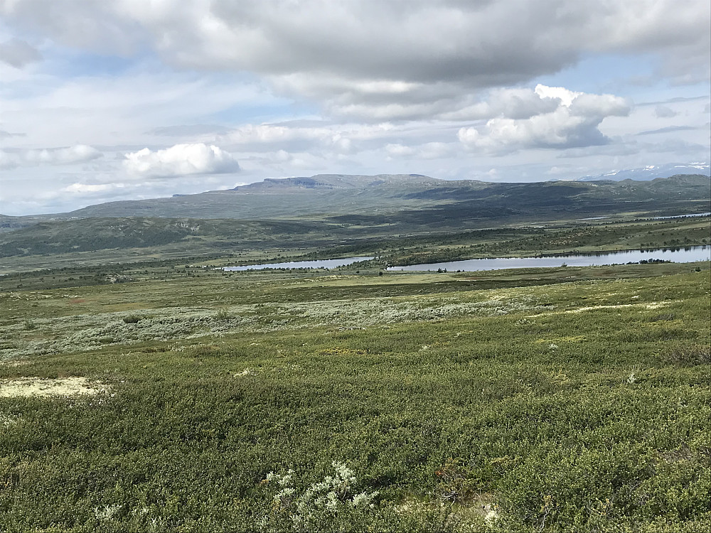 Ser ned på Leppe fra råket vi gikk