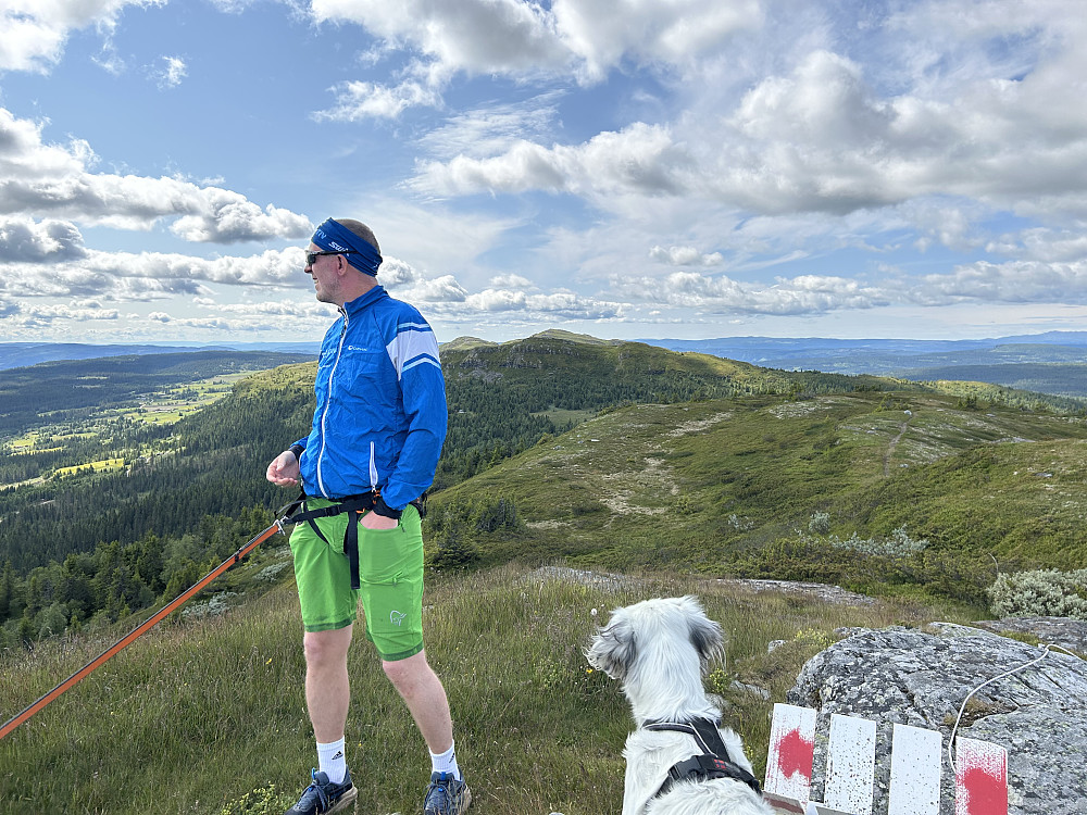 Anders og Trym på Linvikkampen