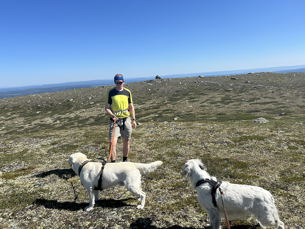 VI har toppen med turkasse bak oss