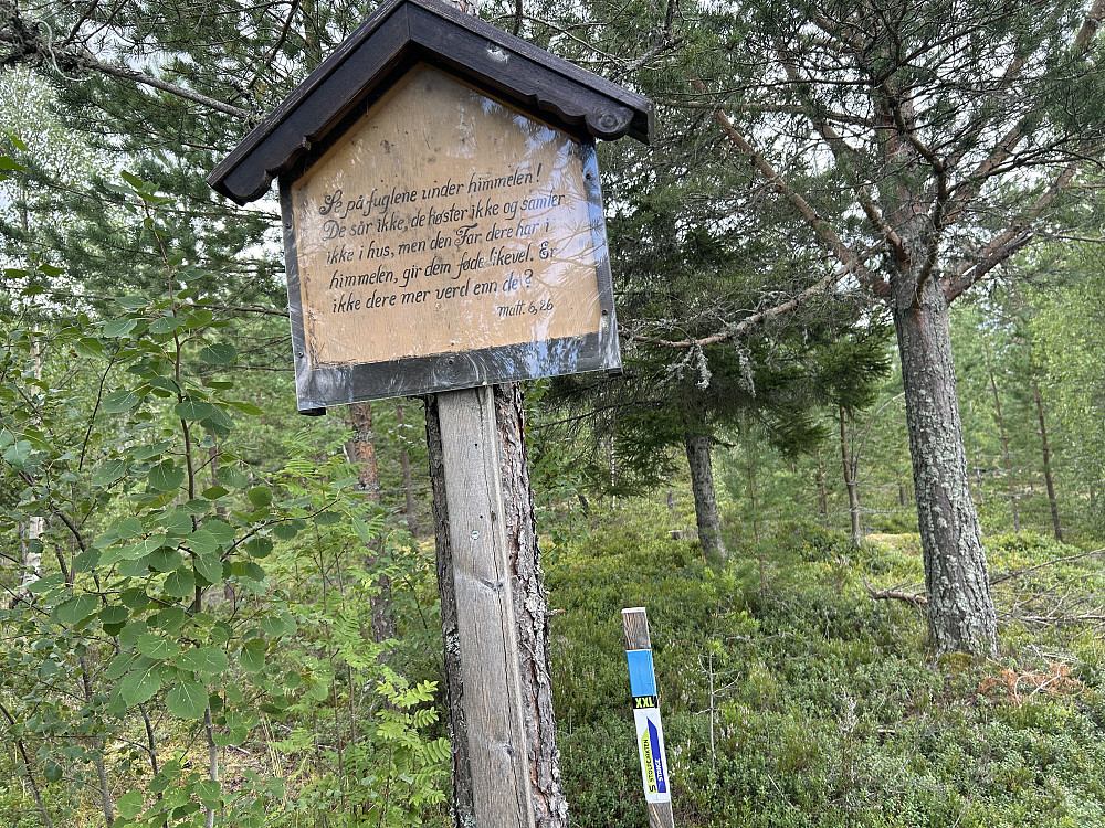 Skilt på "Skåråsbergprekenstien"