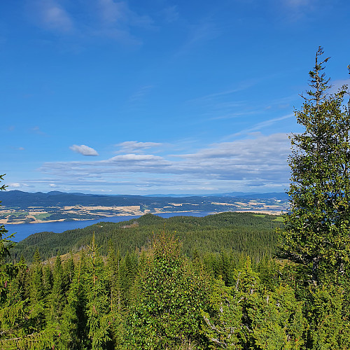 Utsikt mot Klett og Heimdal