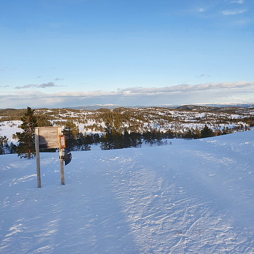 3-4 varmegrader og strålende forhold. Årets første skøytetur.