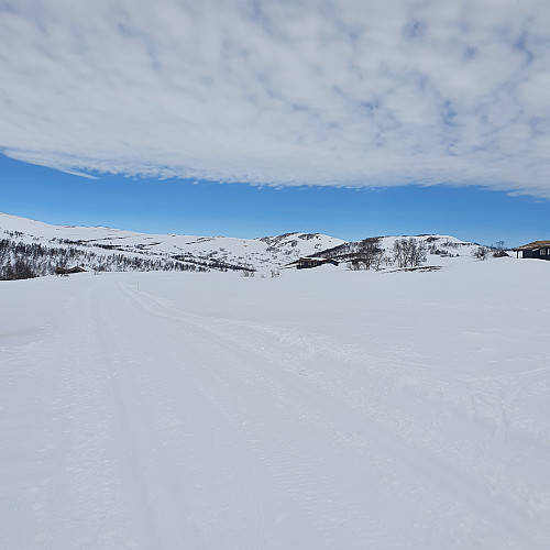 Blå himmel over Grønhø.