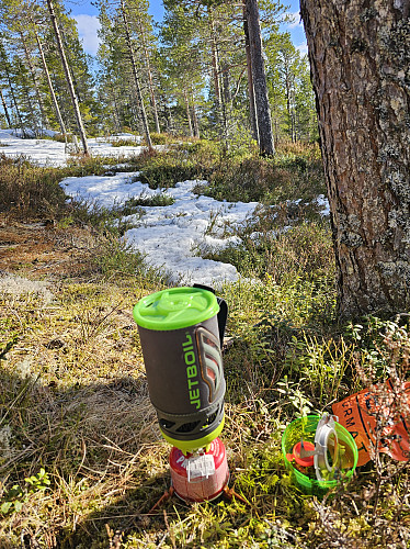 Middag på toppen av Storbrenna.