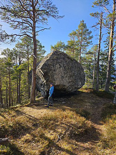 Fasinerende hva isen har lagt igjen på åsryggen.