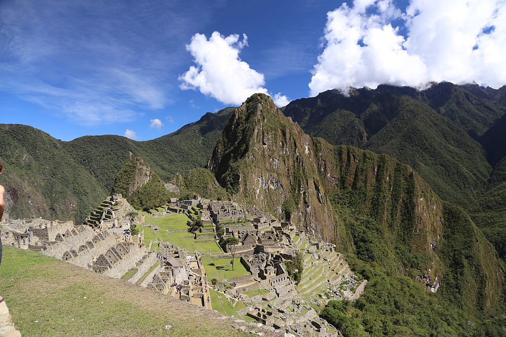 Flaks at vi fikk fint vær på Machu Picchu