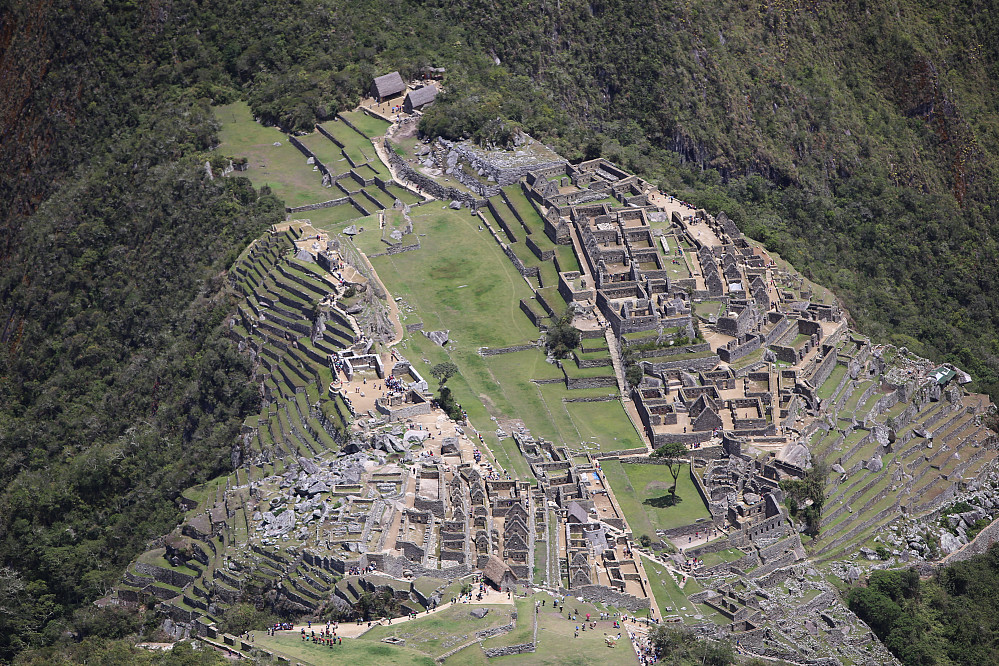 Utsikten ned fra Montana Machupicchu