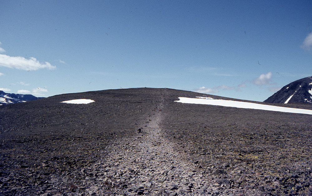 Mot toppen av Veslefjell
