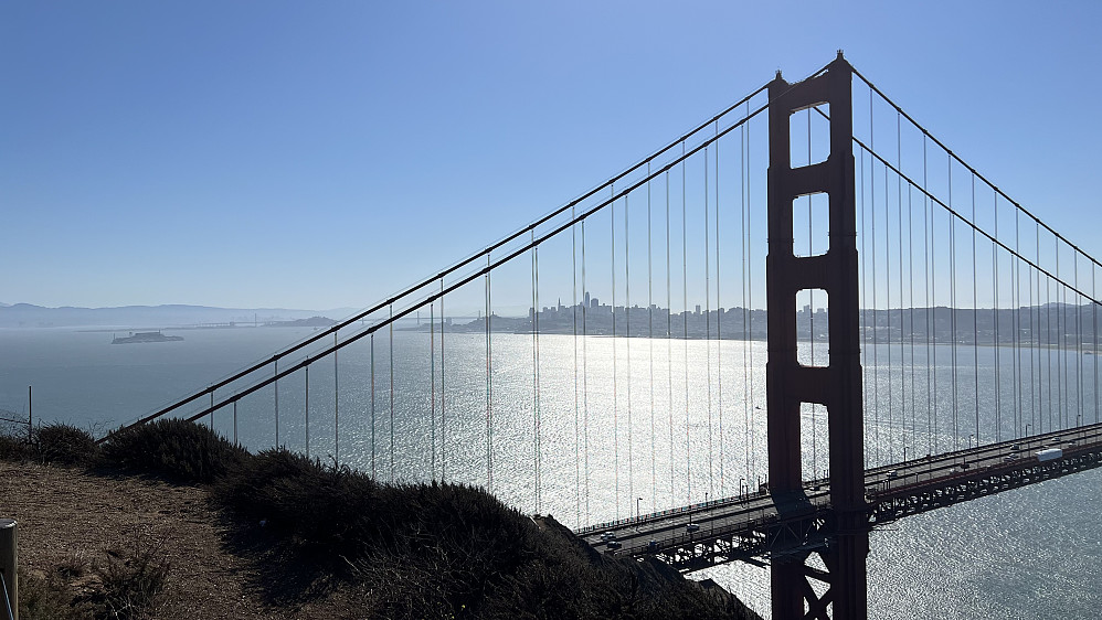 Golden Gate Bridge og San Fransisco