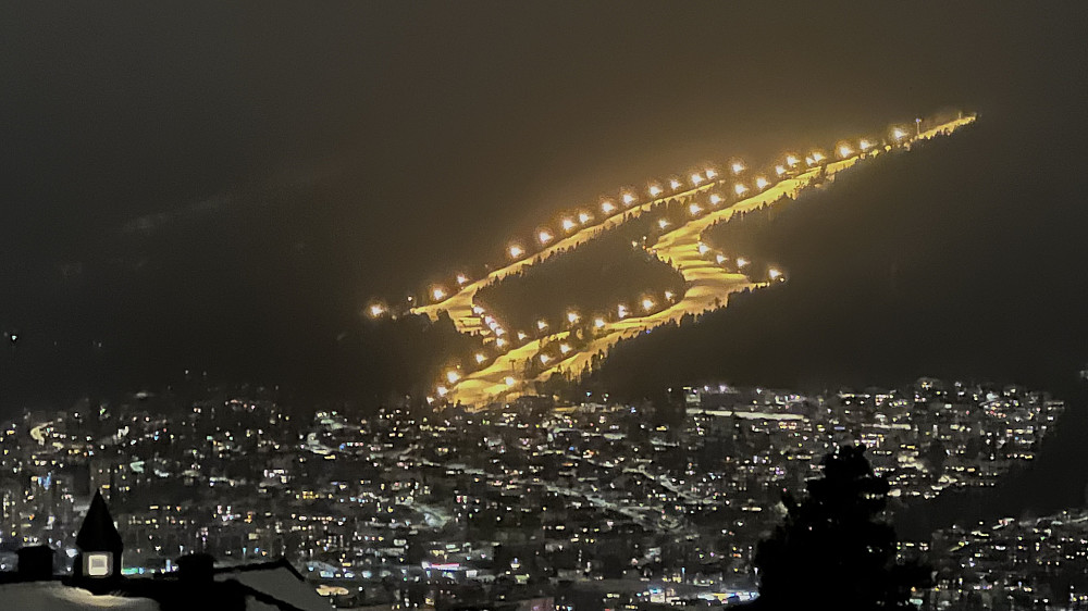 Skisenteret sett fra egen veranda