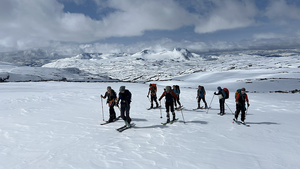 Vi var en fin gjeng på 9, ledet an av Trond som vår DNT-guide
