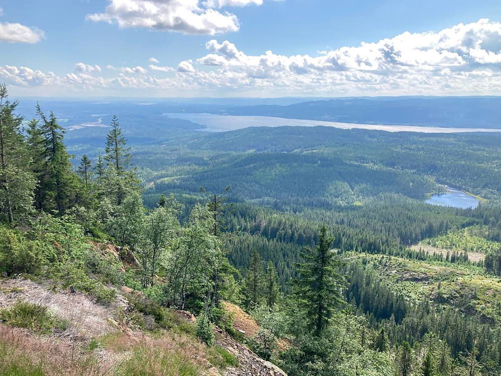 Utsikt mot Hurdalsjøen.