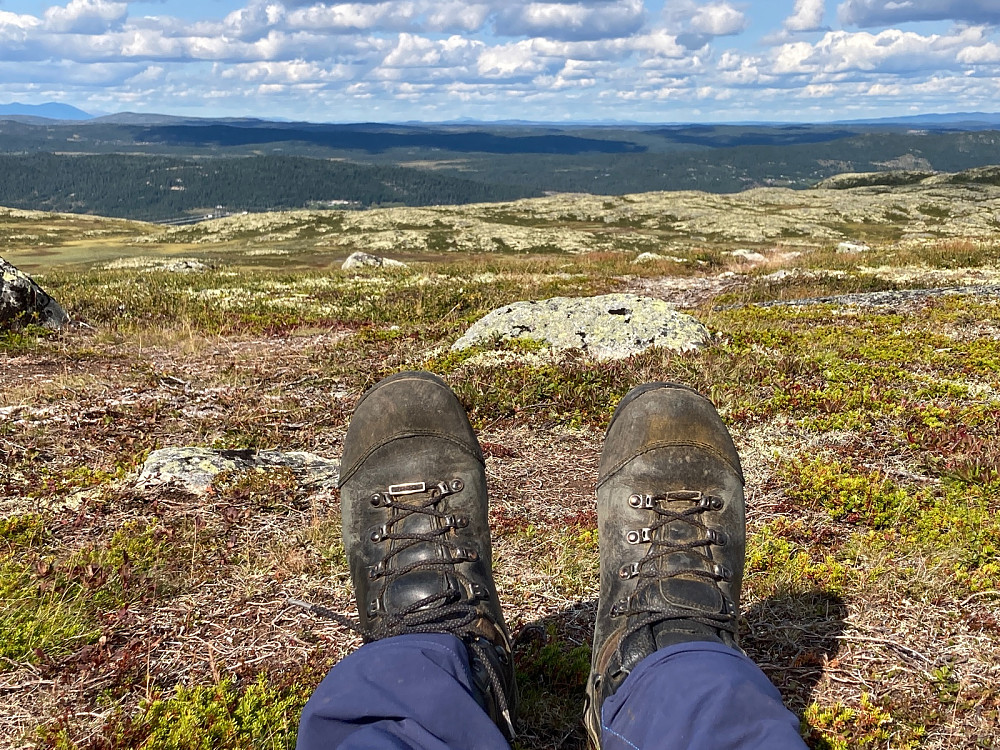 Utsikt nordover fra Dusetind.