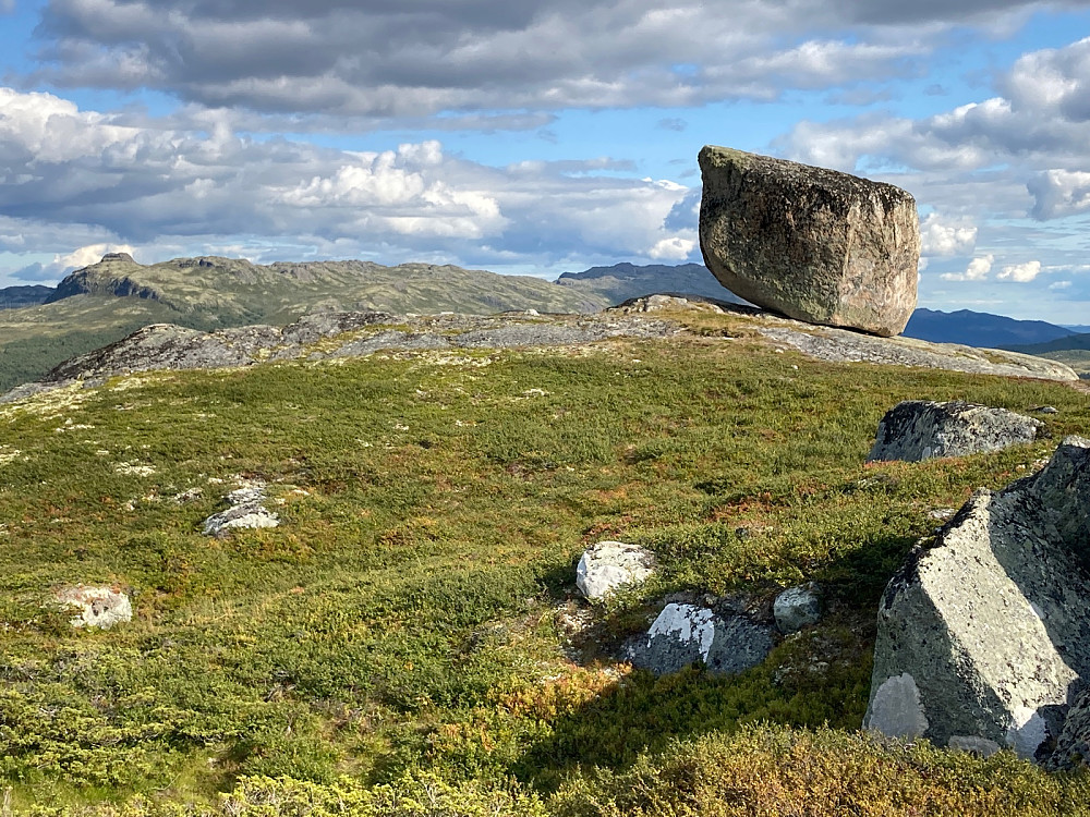 Steinen på toppen av Dusehesten.