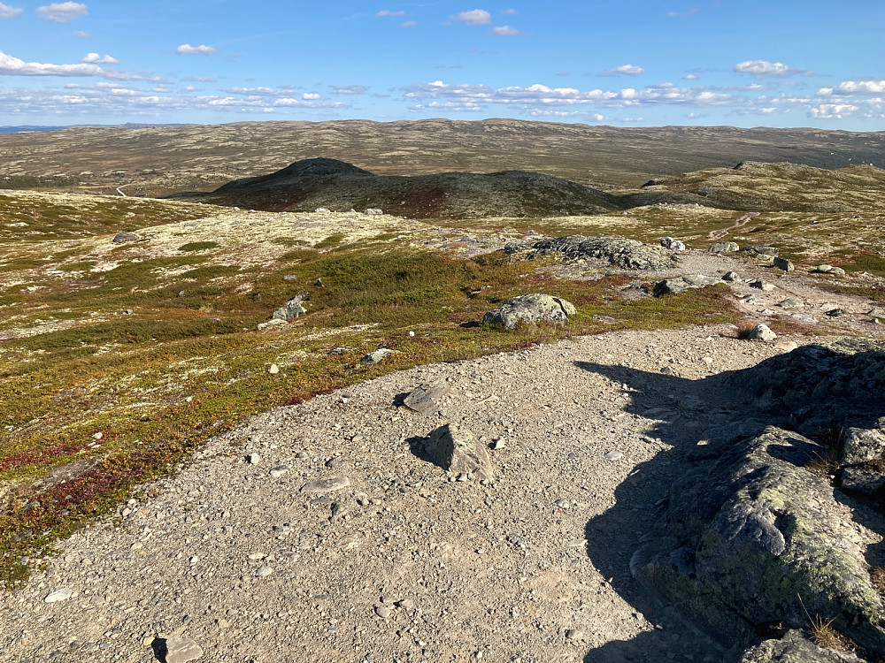 Fjellbunuten i det fjerne og Vasstulan nede til venstre.