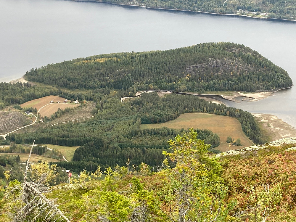 Utsikt ned til Storøya.