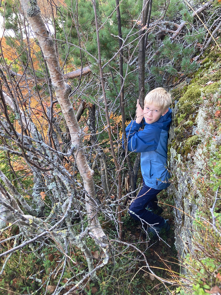 Utfordrende terreng mot Skagsåsen Øst.