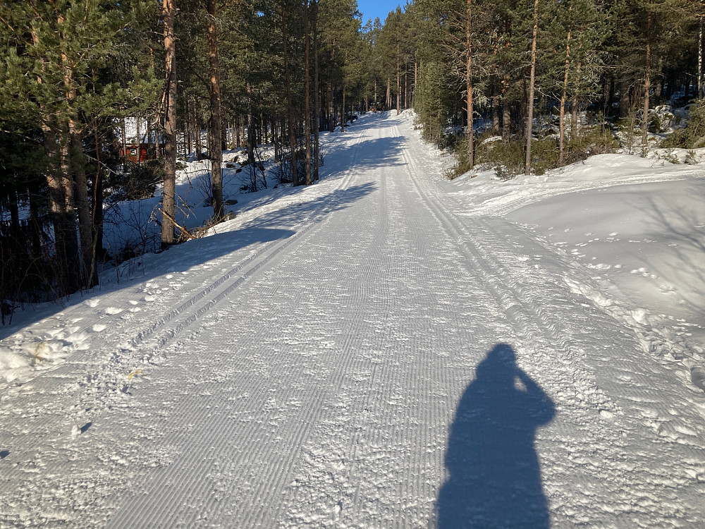 Starten ved Grefgarddokken i nyoppkjørte spor.