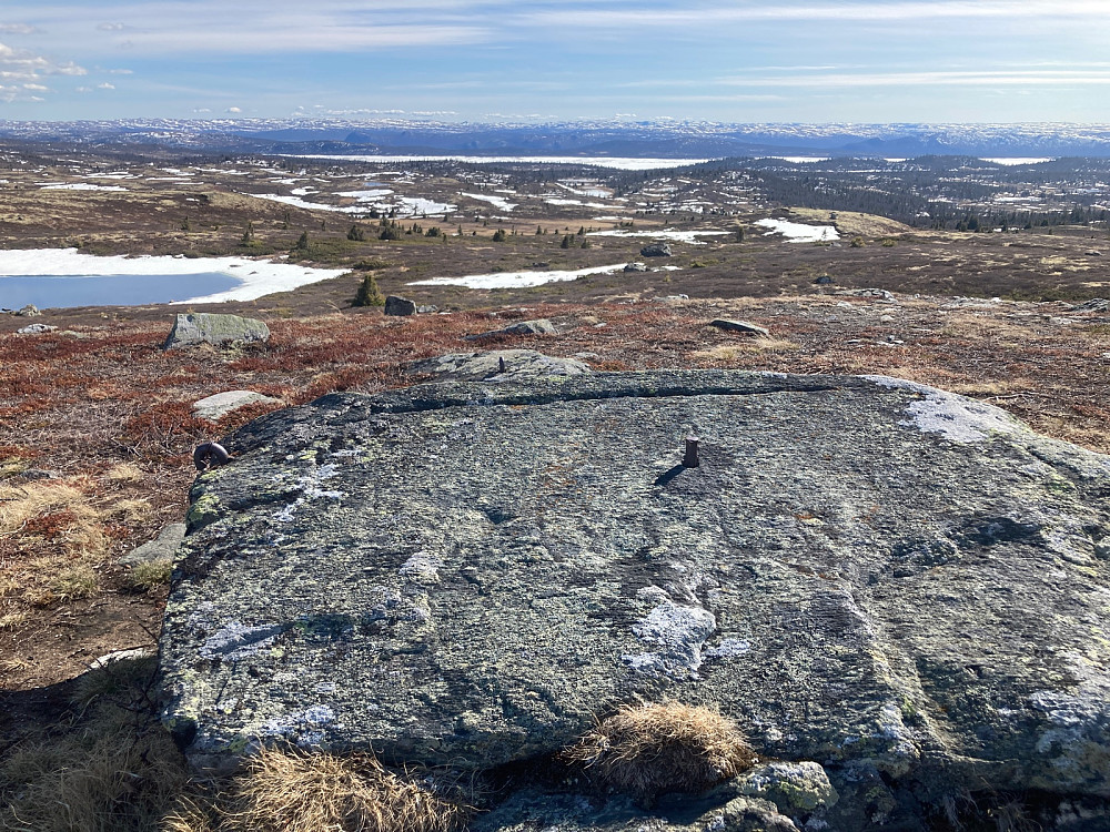 Fastpunktet på toppen av Nysetfjellet.