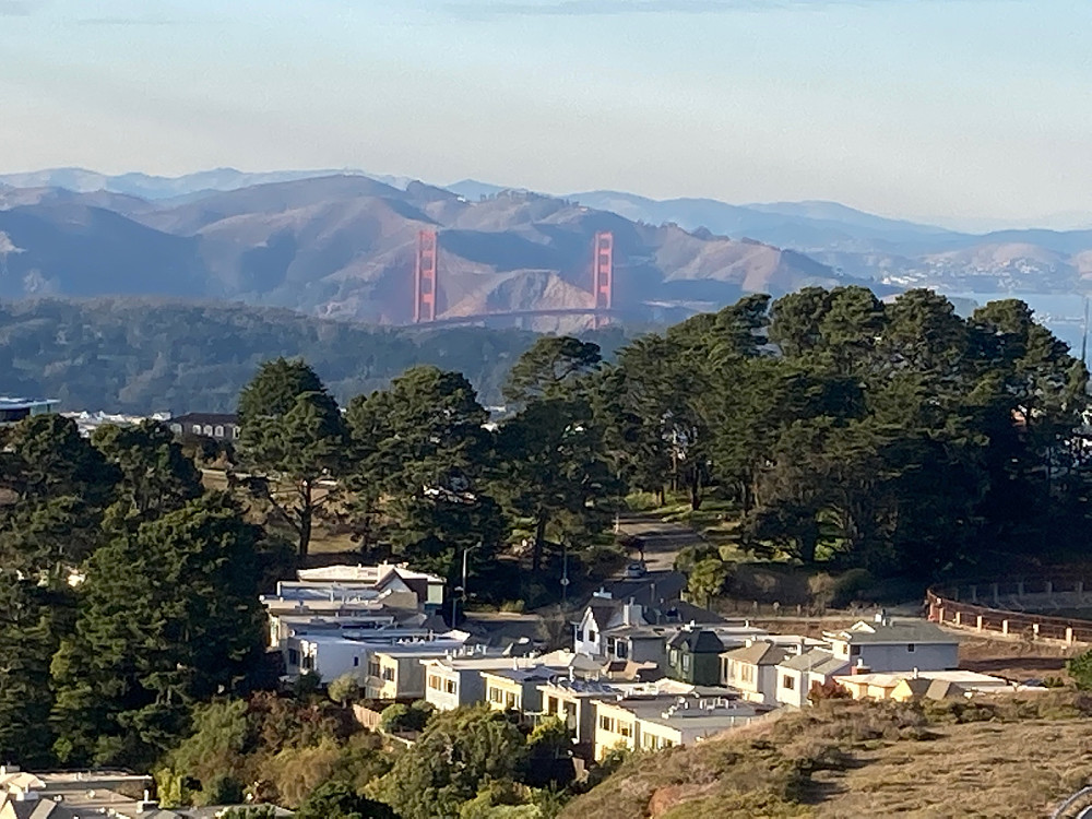 Golden Gate kan også ses fra Twin Peaks.