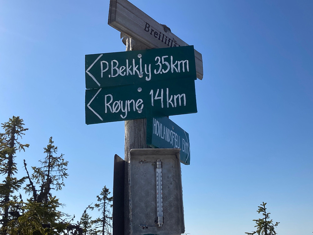 +14 grader på Breiliflaka.