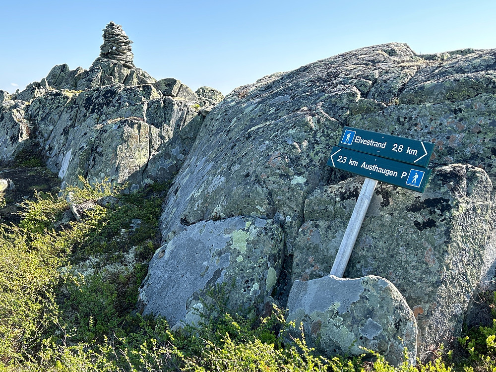 Jeg kom fra Austhaugen og gikk videre til Elvestrand.