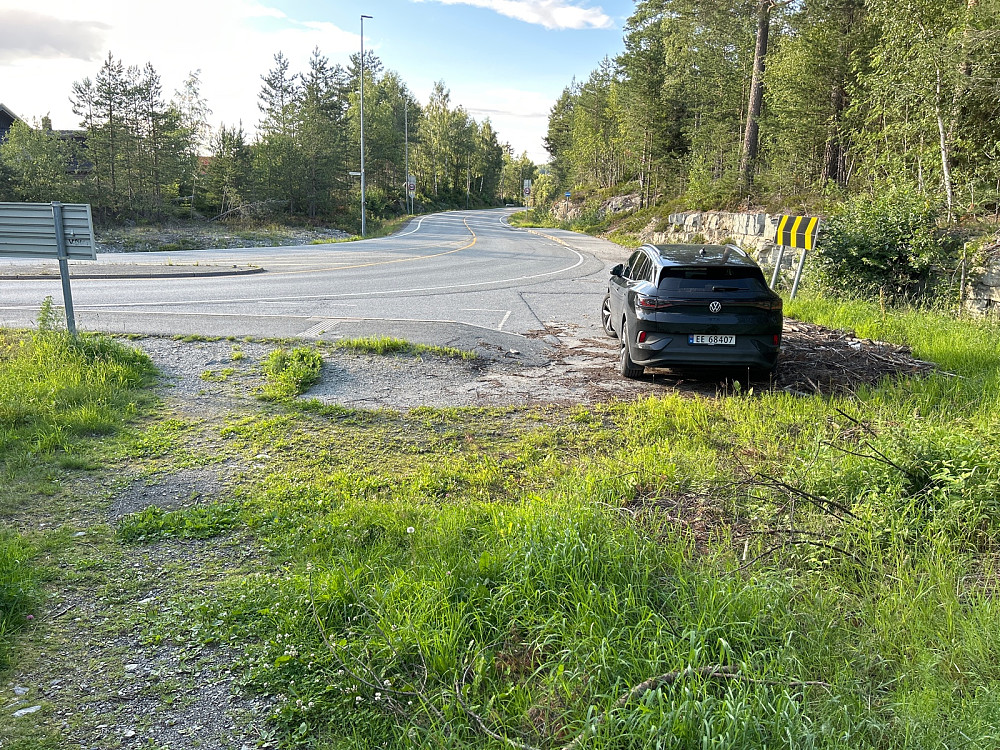 Litt uortodoks parkering.