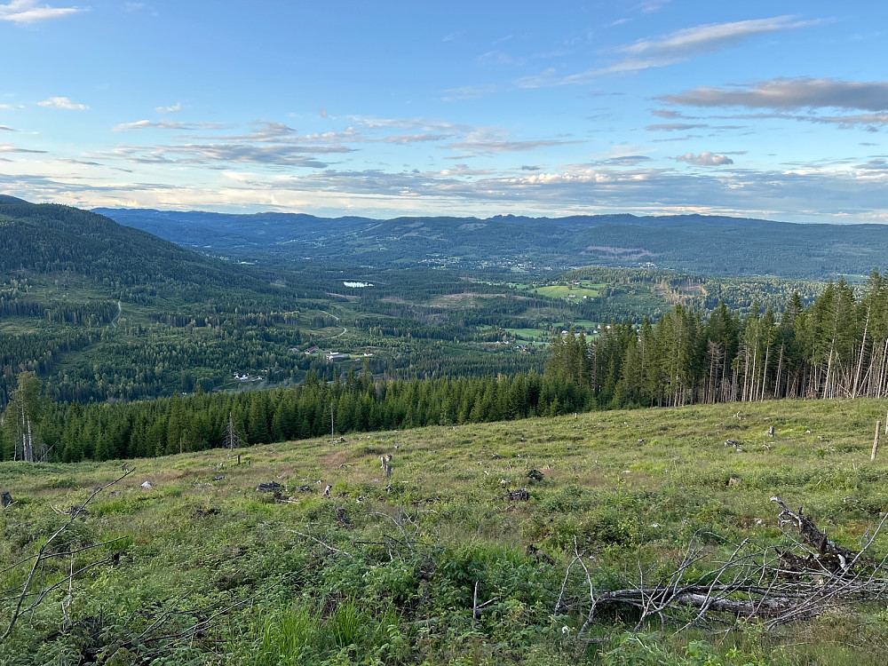 Utsikt oppover mot Hurdal Verk.