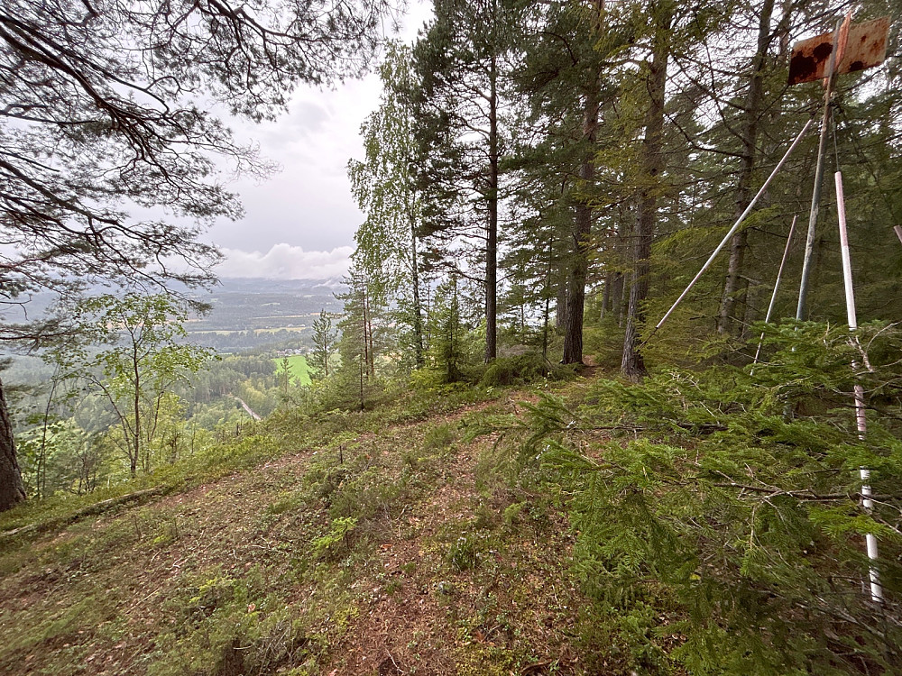 Trigonometrisk punkt på Skibrekkåsen.